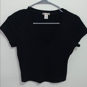 V-neck Crop Top